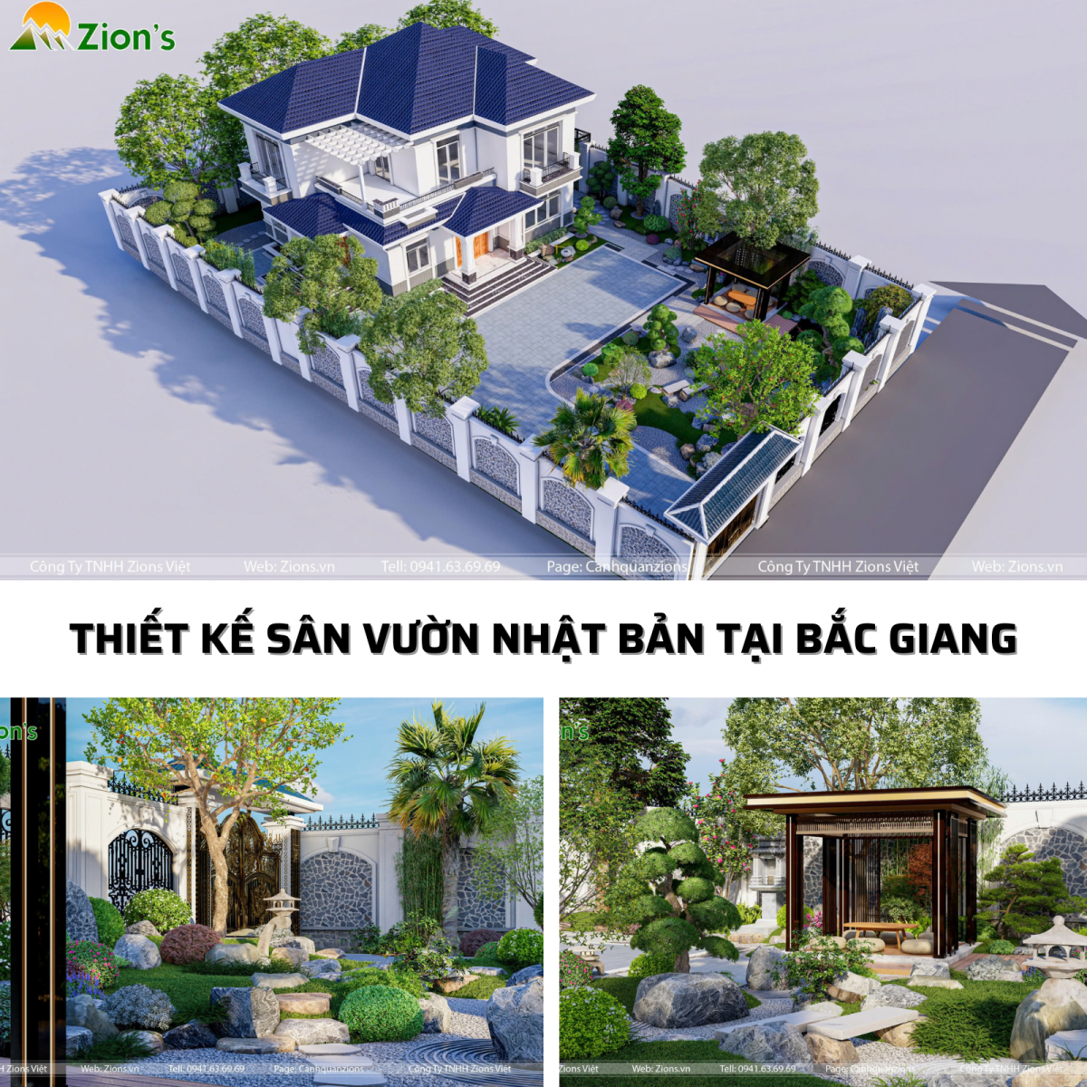 Thiết kế thi công sân vườn Nhật Bản tại Bắc Giang